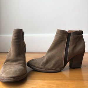 Aquatalia suede ankle booties